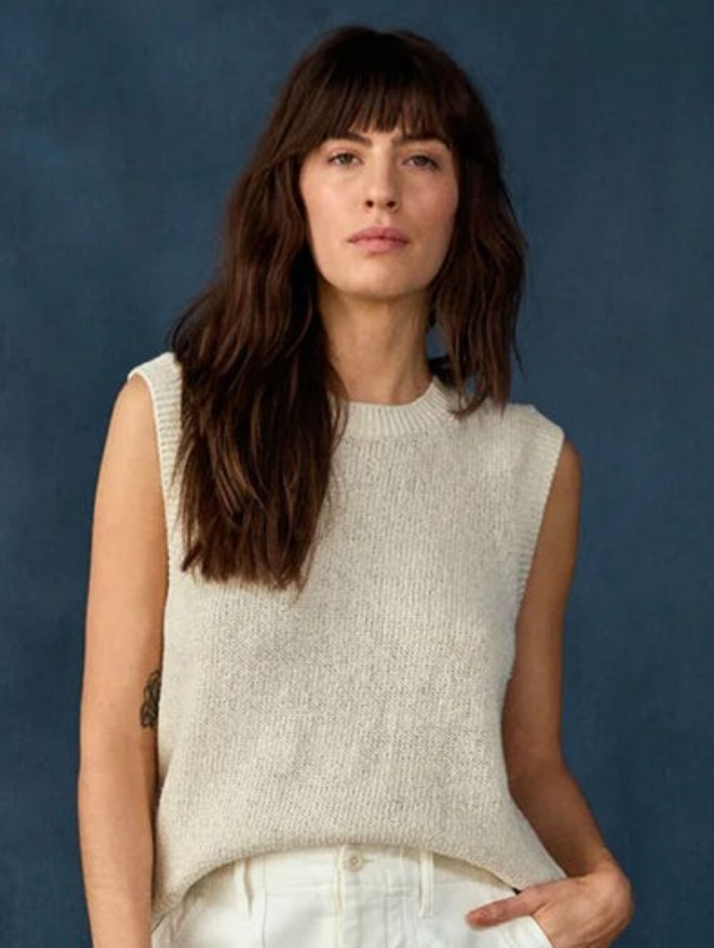 Outerknown Women's Knit Cotton Tank In Sand